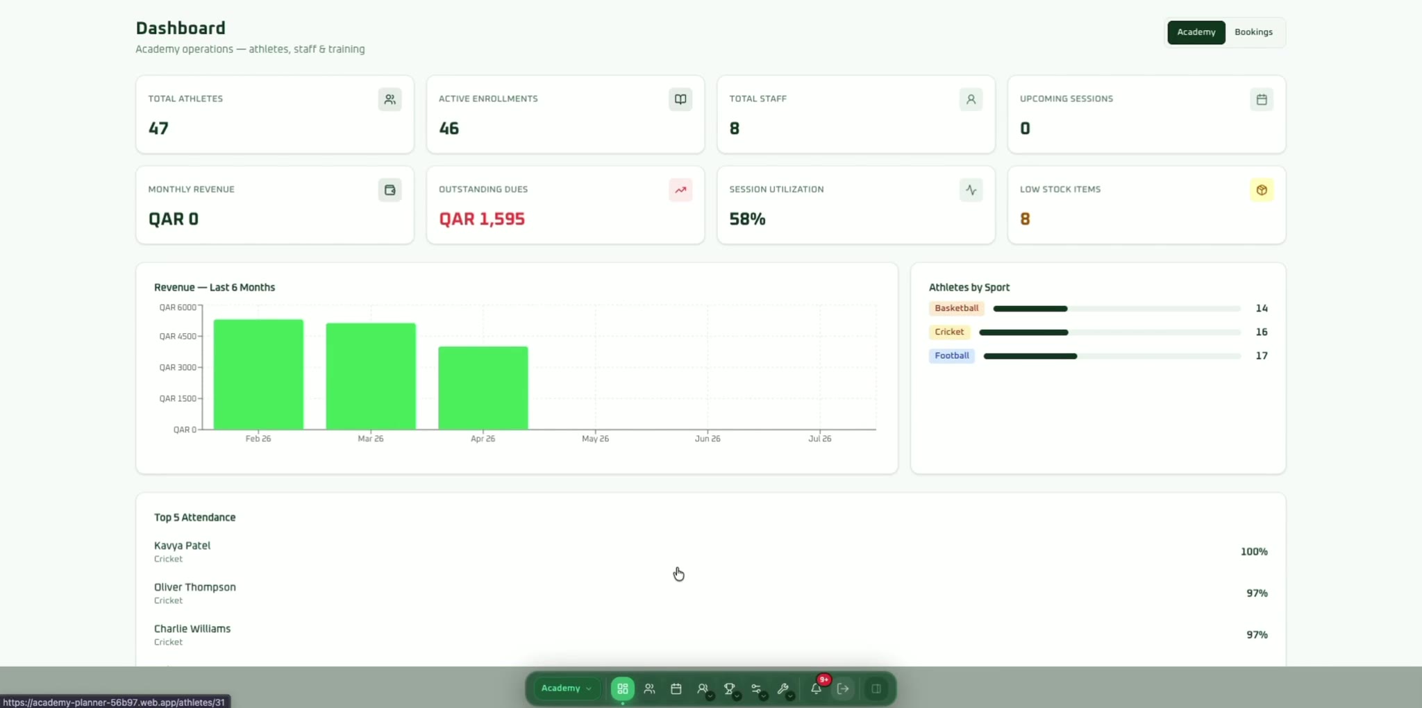 General Management demo preview